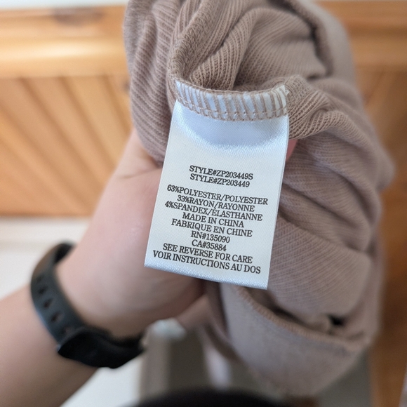 Z Supply Blush Beige The Dreamer Ribbed Soft Cozy Lounge Jumpsuit Size Medium - Picture 6 of 10